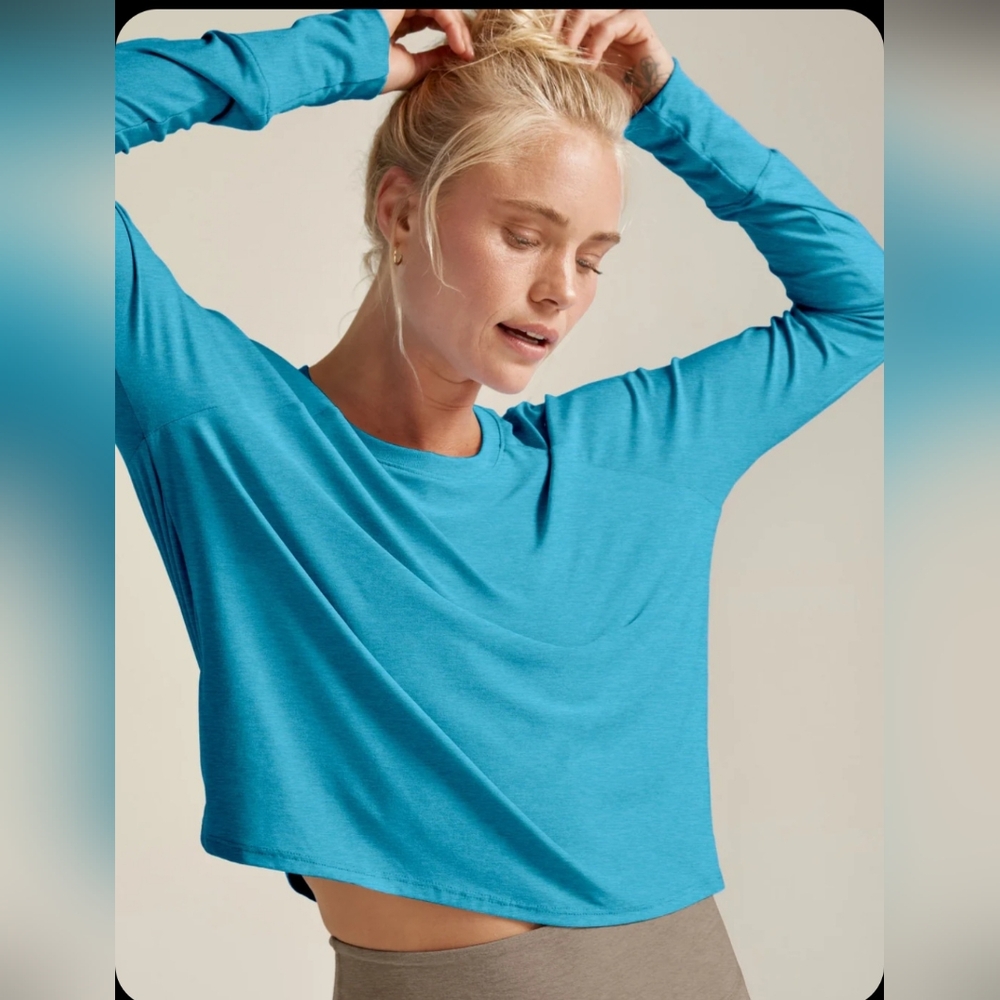 Beyond Yoga Featherweight Daydreamer Pullover - Cali Blue H